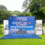 Backdrop event promosi dari Mustika Balon