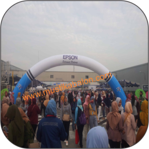 Balon gapura start finish untuk event olahraga dan promosi